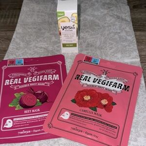 Skincare eye cream & face mask